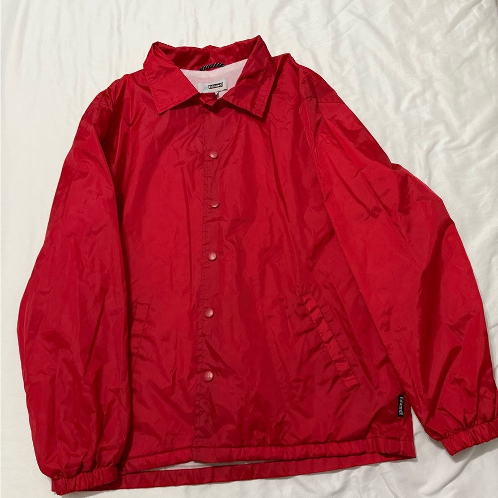 Red Windbreaker Jacket